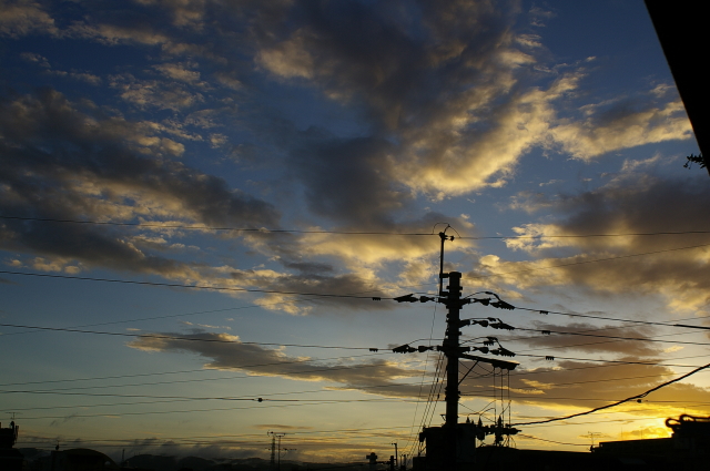 自宅からの夕焼け